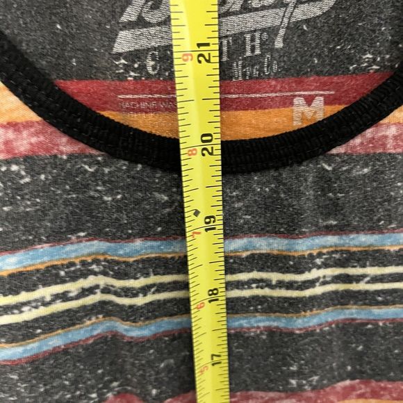 Brooklyn Cloth Mens Striped Tank Top Medium Colorful Sleeveless Scoop Neck VGCon - Picture 9 of 9